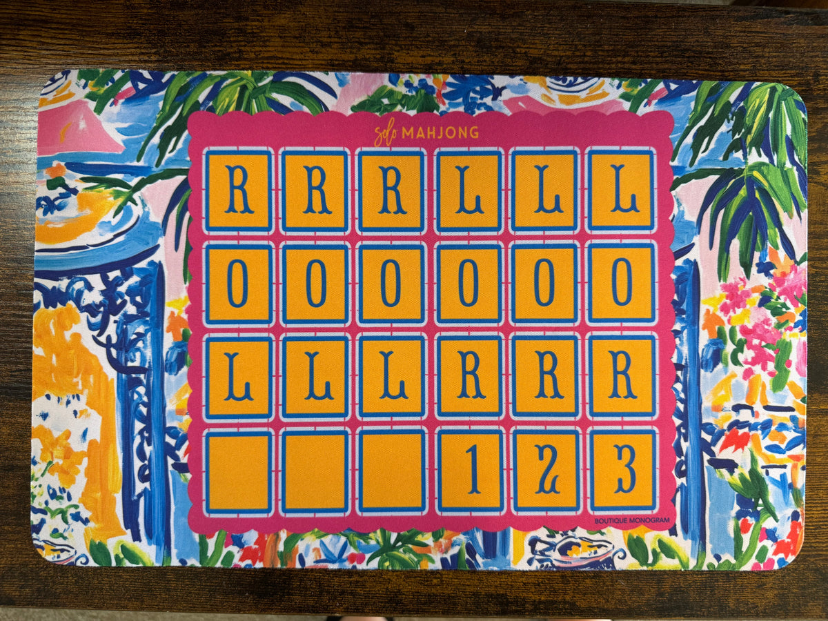 Paradise Pop solo mahjong mat