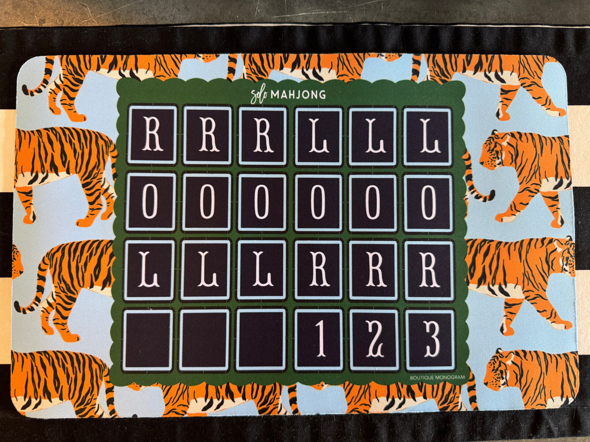Tiger Social solo mahjong mat