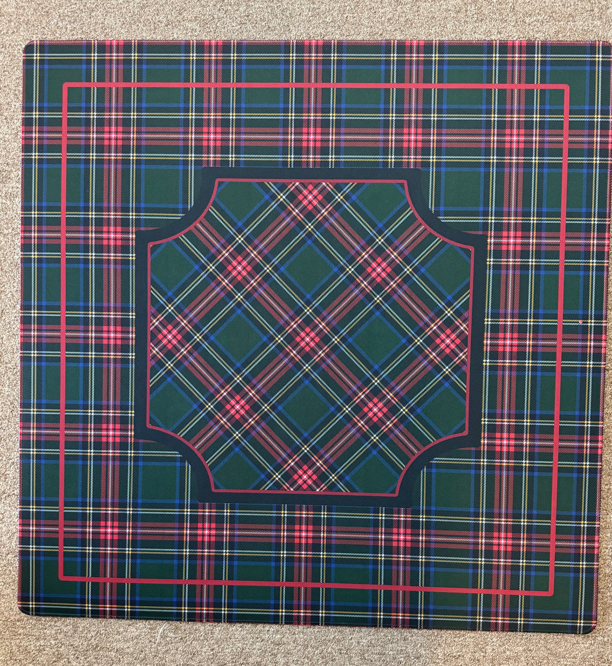 Merry Tartan Plaid mahjong mat