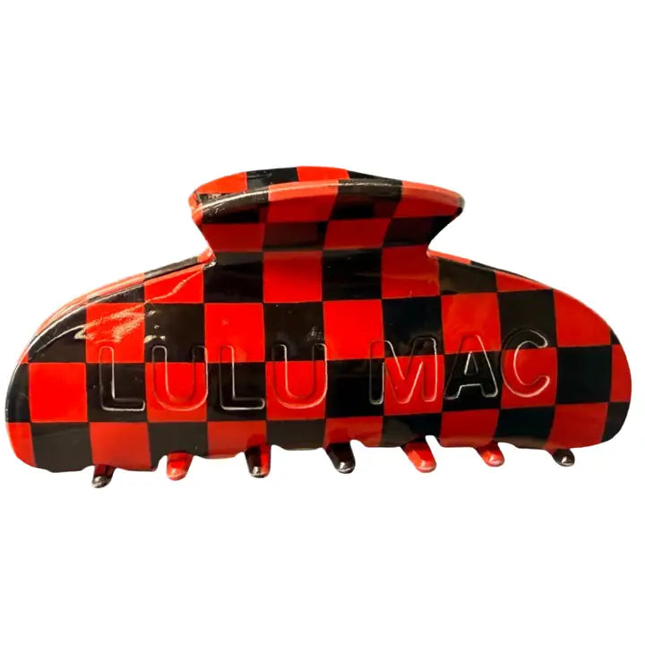 Lulu Mac Checkered Hair Clip