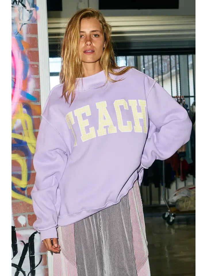 Bucketlist Teach/Inspire Reversible Mockneck