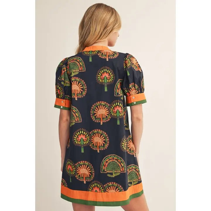 Boho Floral Shift Dress