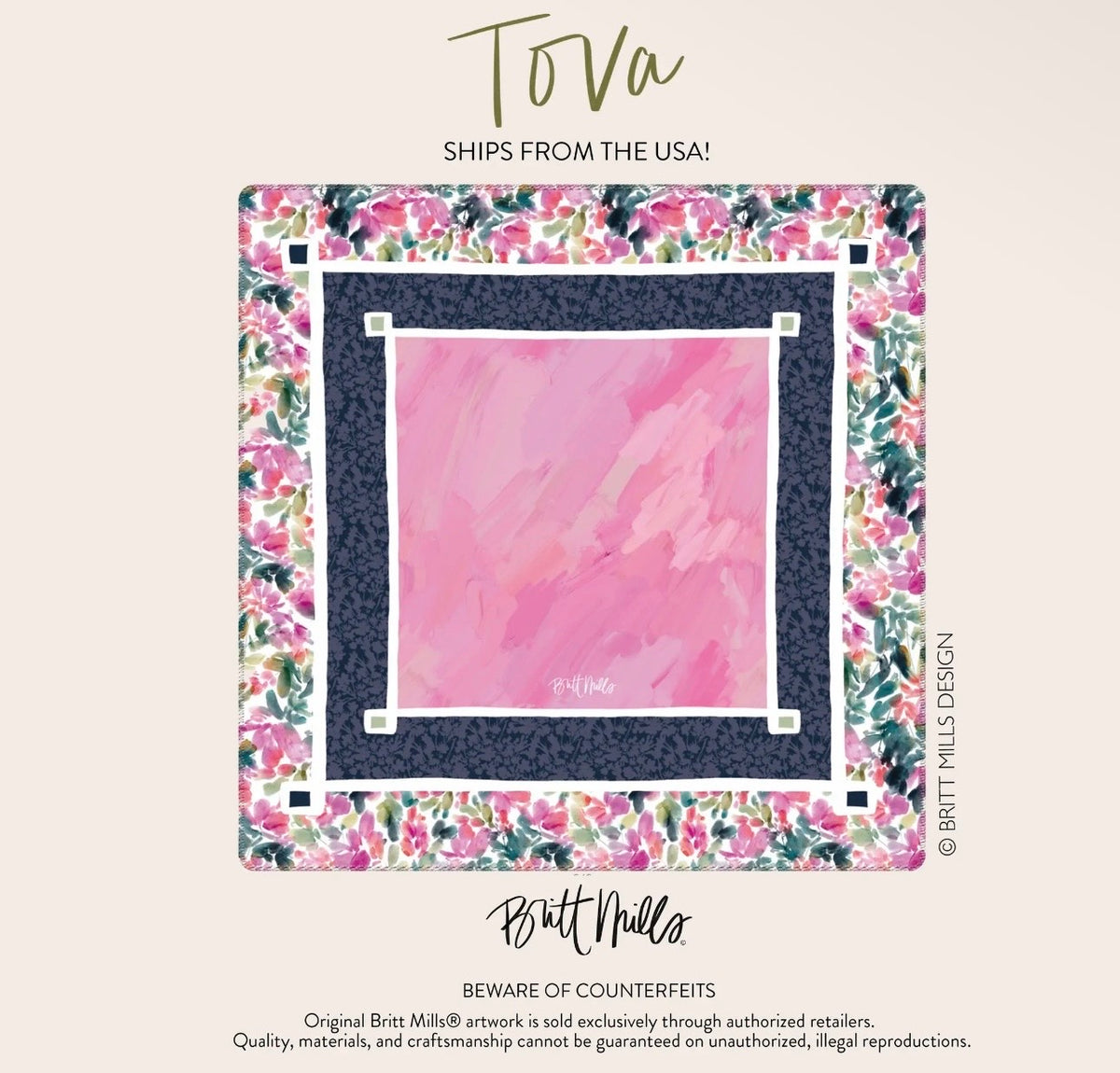 Tova mahjong mat by Britt Mills
