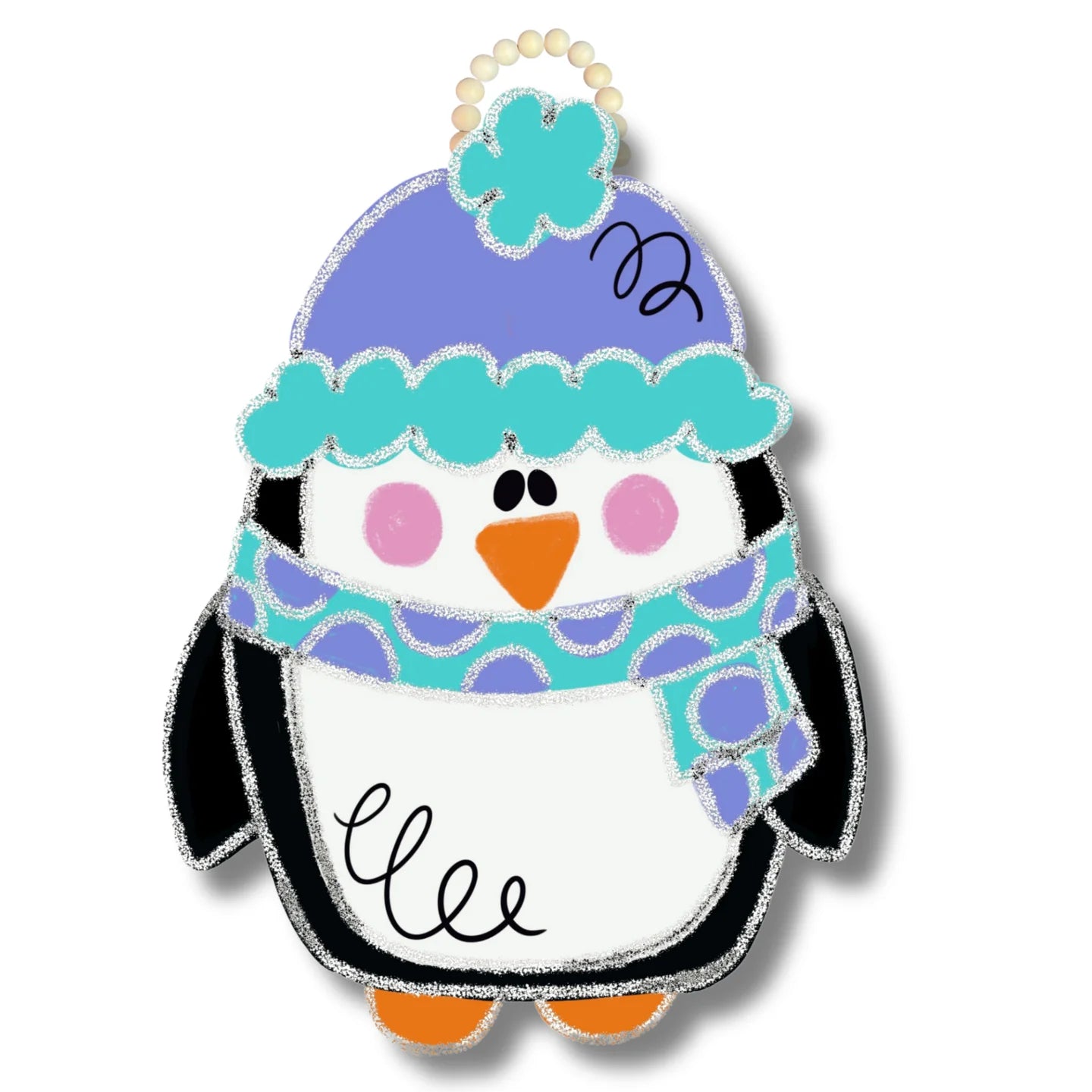 Penguin door hanger