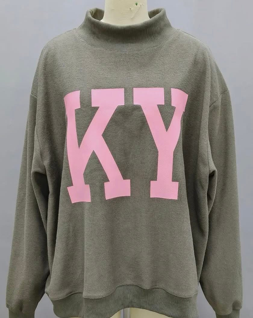 Kentucky Reversable Mock Neck Sweatshirt green