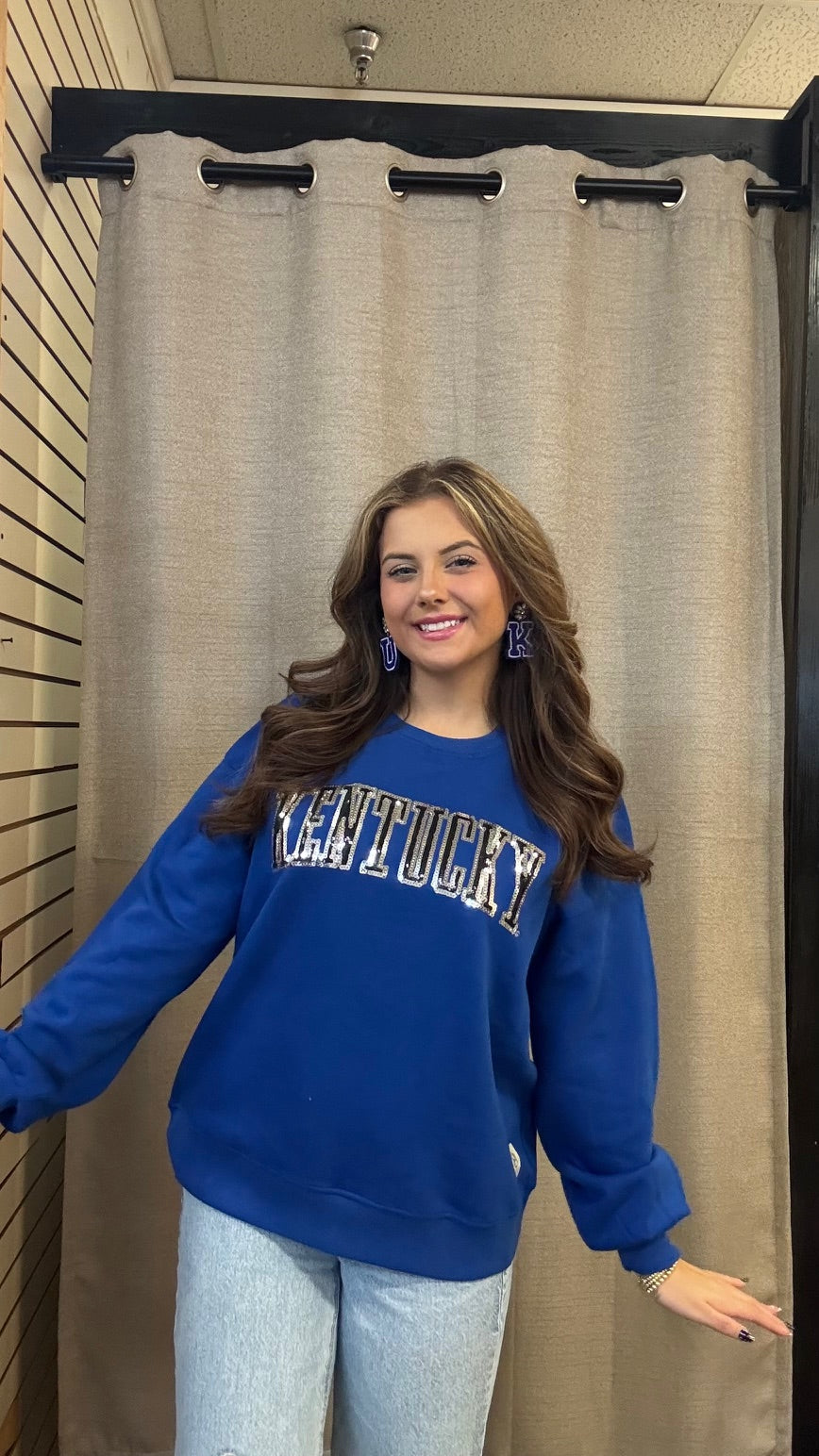 UK School Sequins Sweatshirt