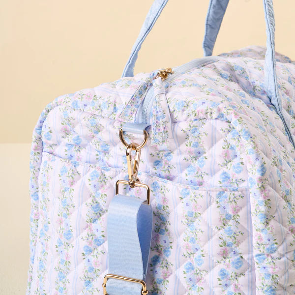 The Darling Effect petal parade blue duffle bag