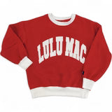 Lulu Mac Color Block Red/White - Stitch Sweatshirt