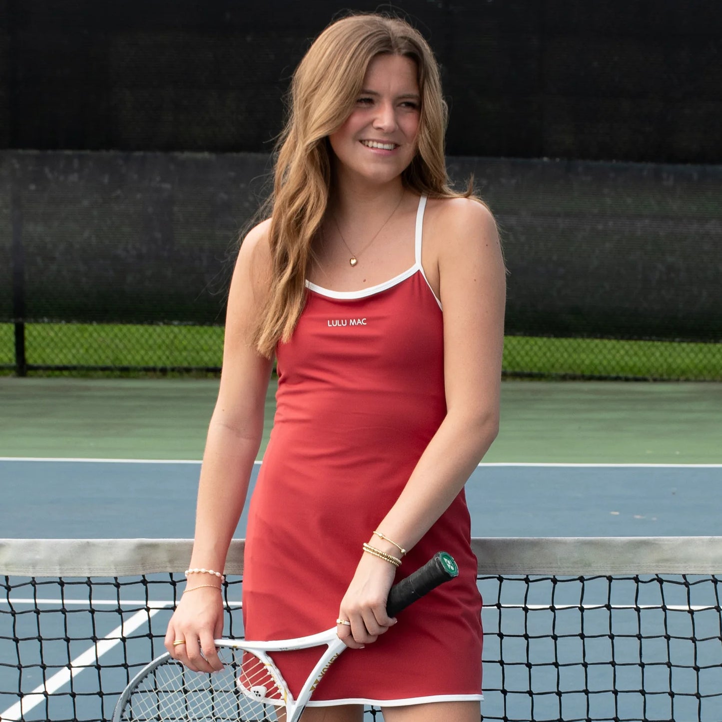 Lulu Mac red/white athletic dress