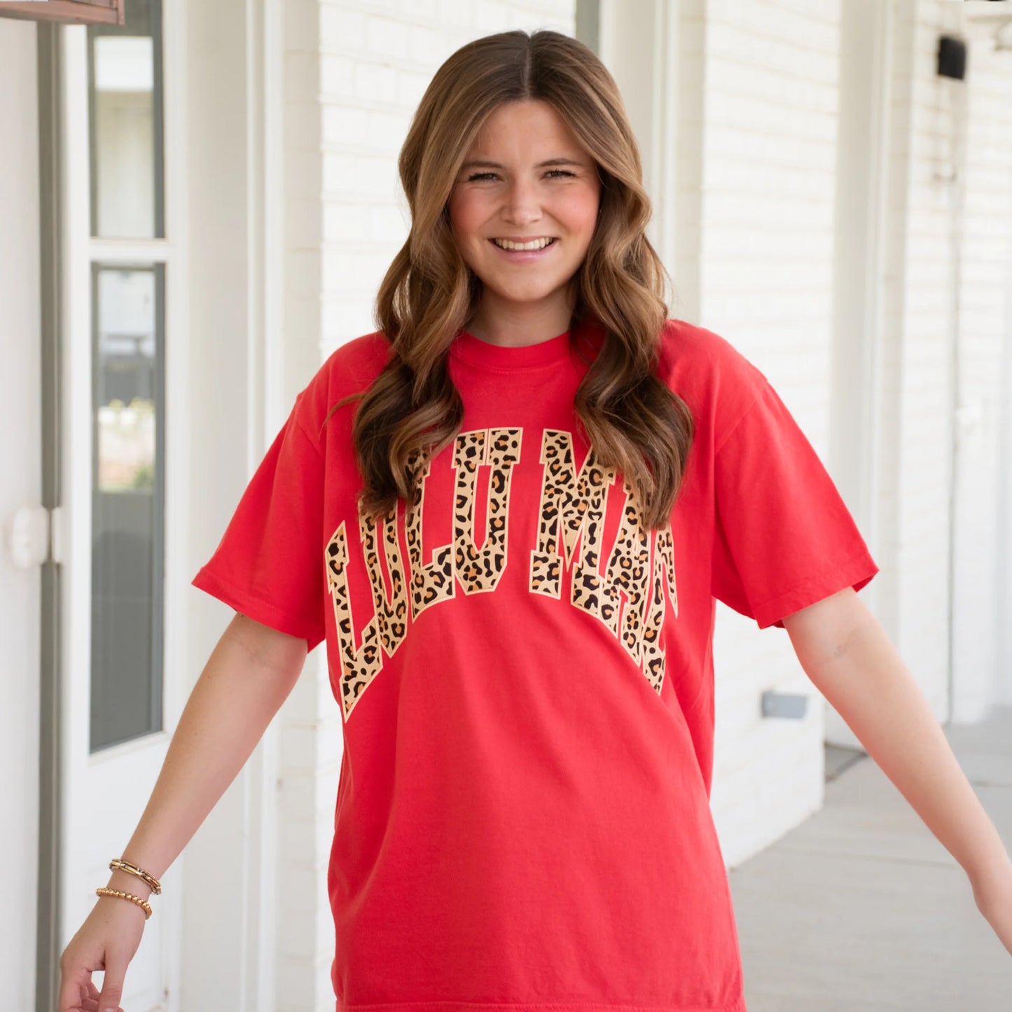 Lulu Mac Paprika leopard tee