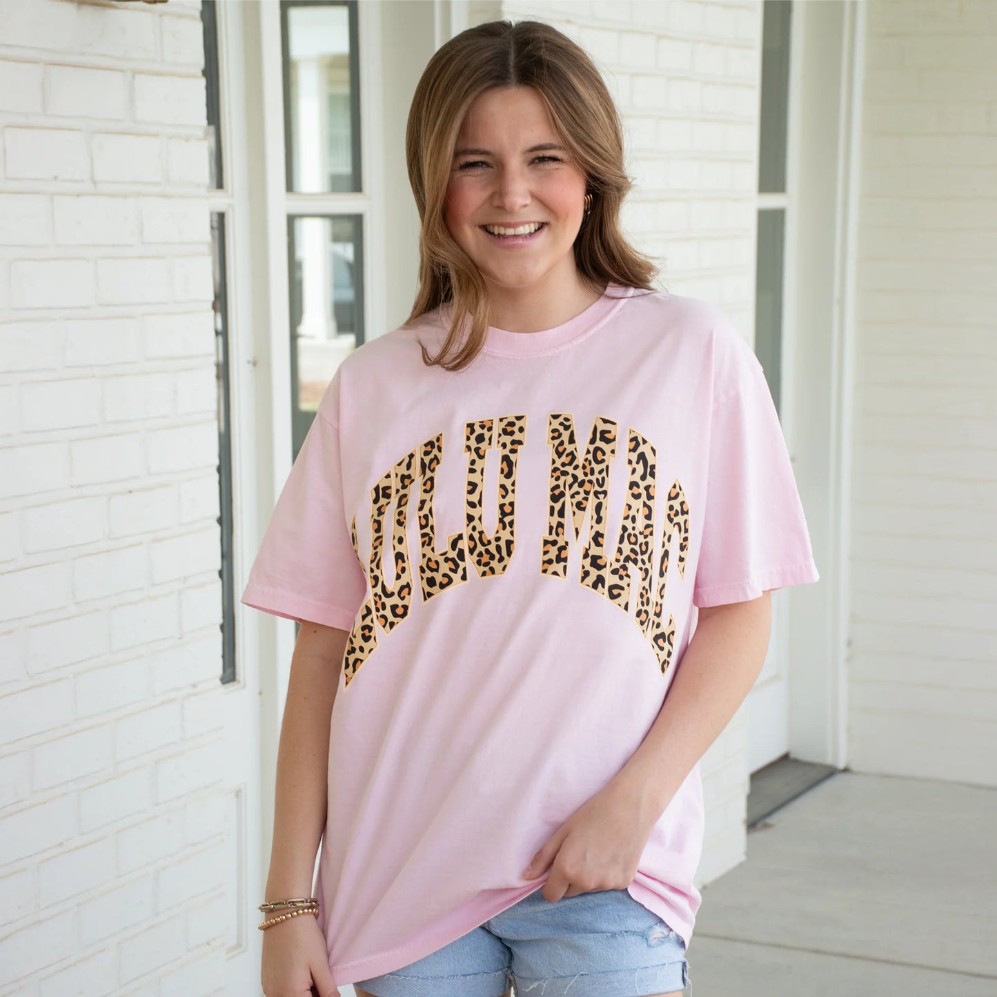 Lulu Mac Leopard Blossom Comfort Colors tee