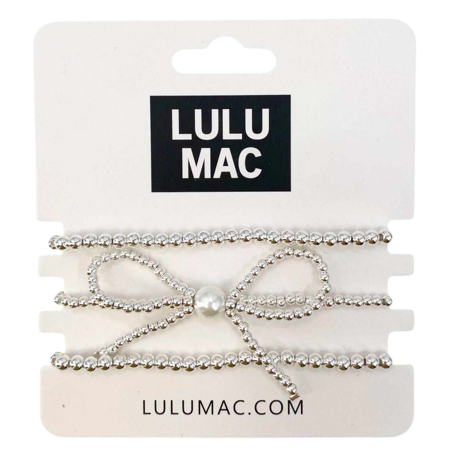 Lulu Mac silver bow bracelet