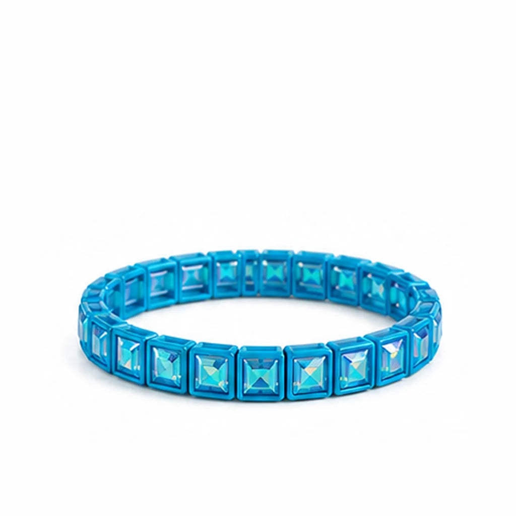 Lulu Mac Turquoise Rhinestone Bracelet