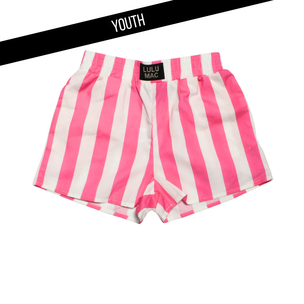 Lulu Mac youth bubblegum darby shorts