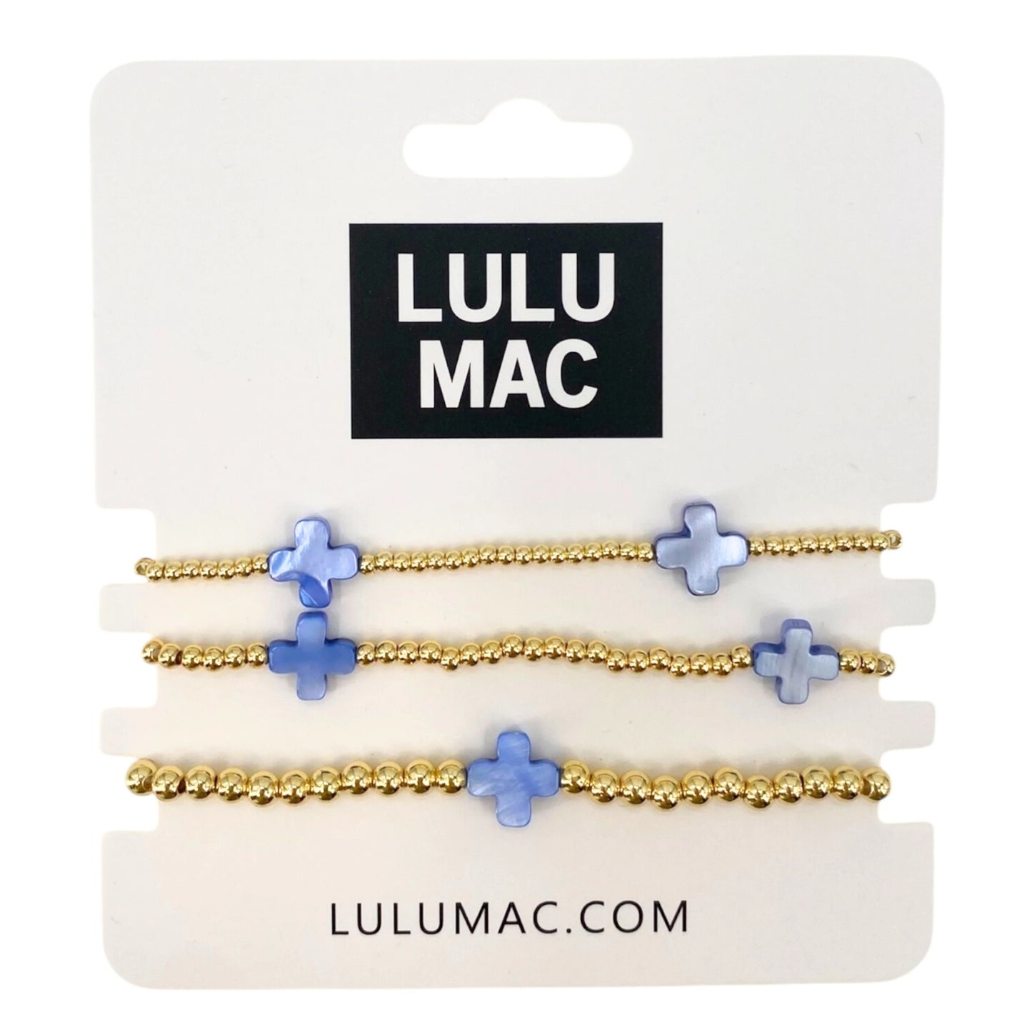 Lulu Mac bracelets in blue