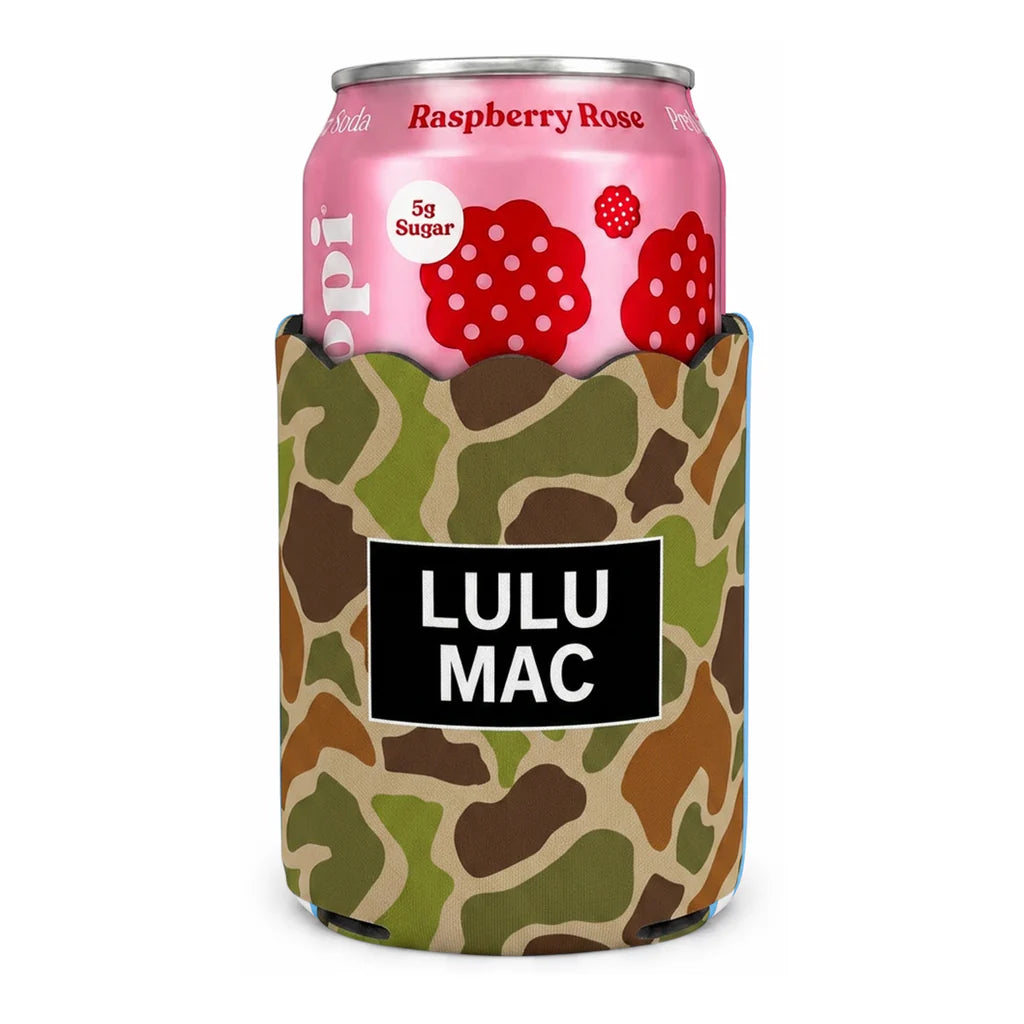 Lulu Mac Dark Camo Koozie