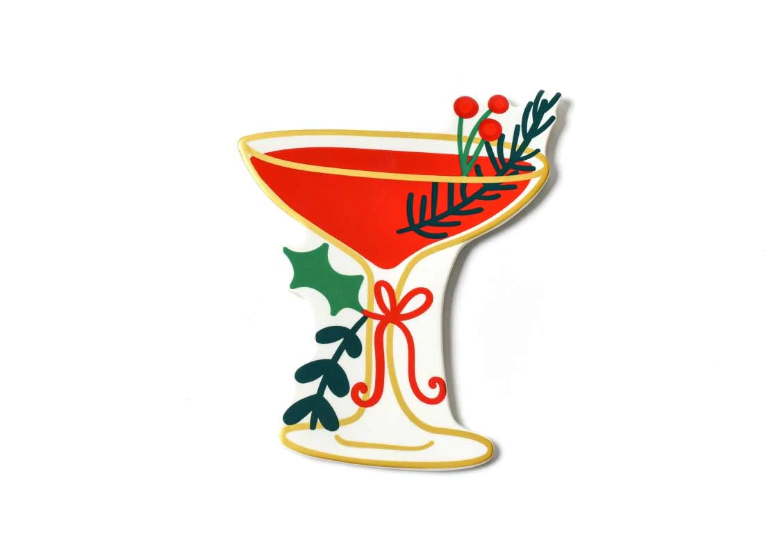 Christmas martini glass attachment