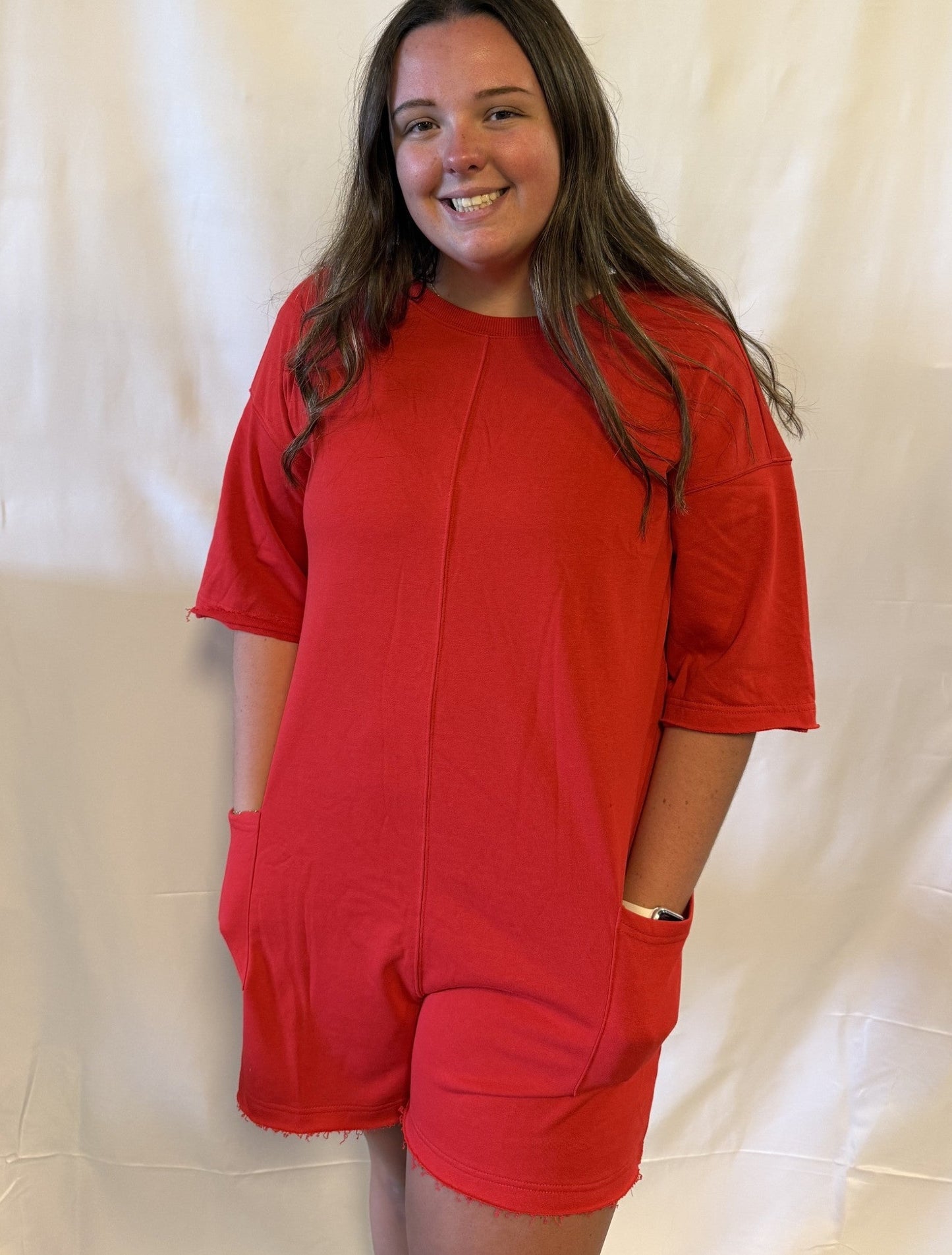 Red Hot Classic Romper
