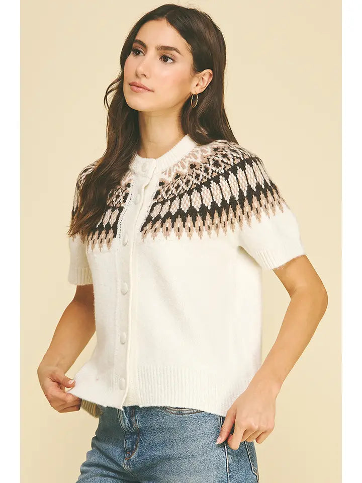Pinch Nordic Short Sleeve Sweater
