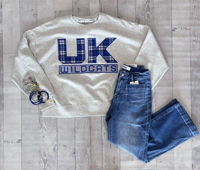 Pressbox Endzone Plaid UK Sweatshirt Janice