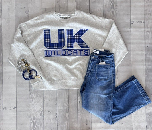 Pressbox Endzone Plaid UK Sweatshirt Janice