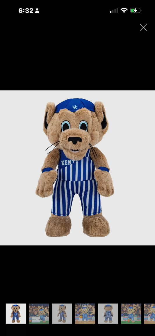 Kentucky Wildcats Officially Licensed SCRATCH mascot plush