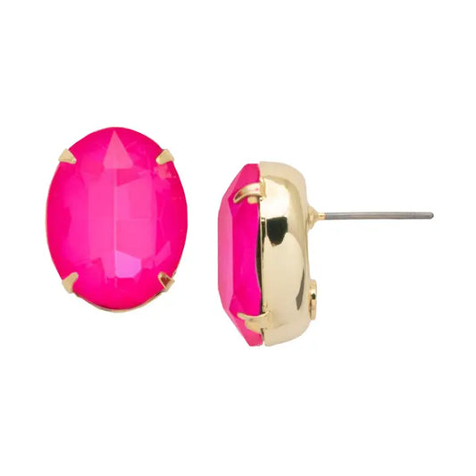 Sorrelli Leslie Stud Earrings in Pink