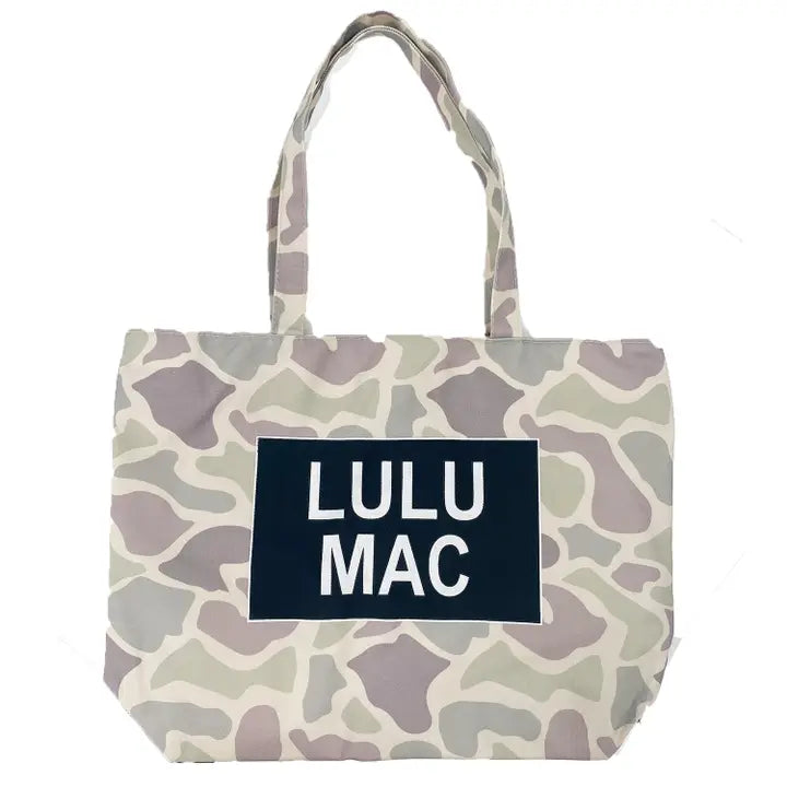 Lulu Mac Light Camo Canvas Tote Bag