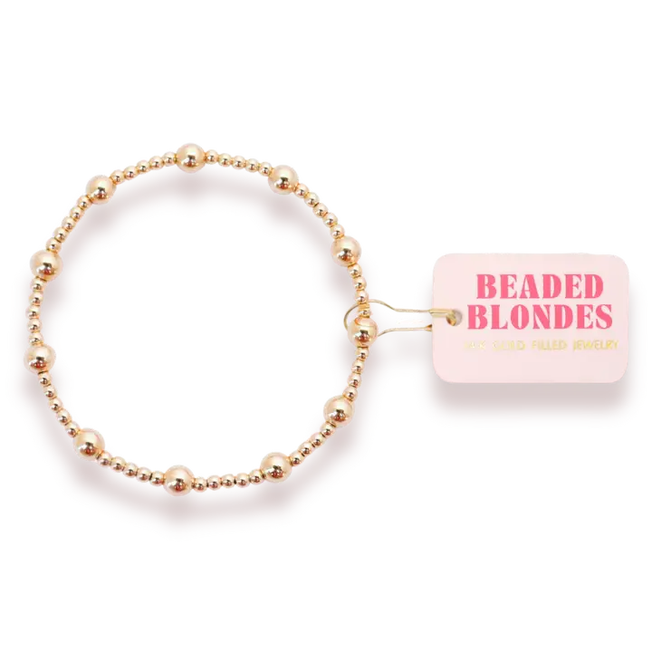 Beaded Blondes Lively Bracelet in Gold