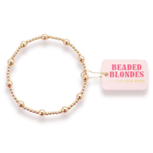 Beaded Blondes Lively Bracelet in Gold