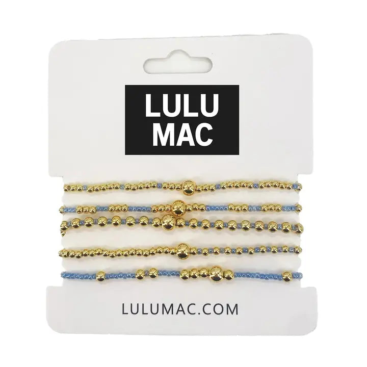 Lulu Mac Light Blue Bracelet Set