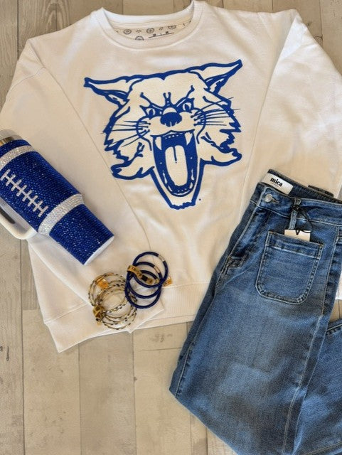 Pressbox Big Canvas Puff Wildcat Sweatshirt