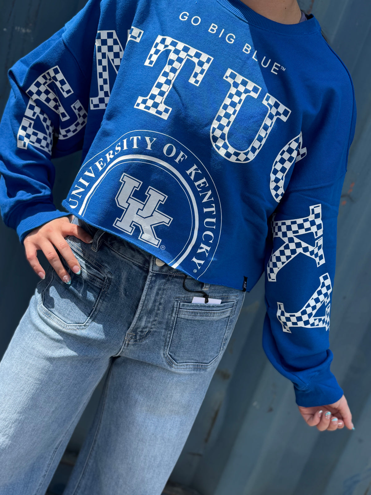 UK Phipps Split Crop sweatshirt