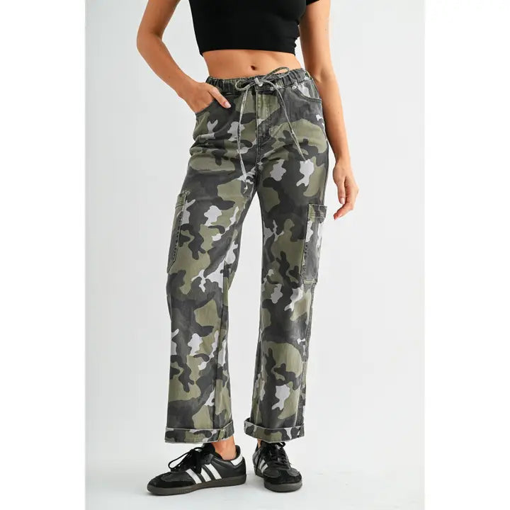 Mica High-Rise Joggers Ankle Camo