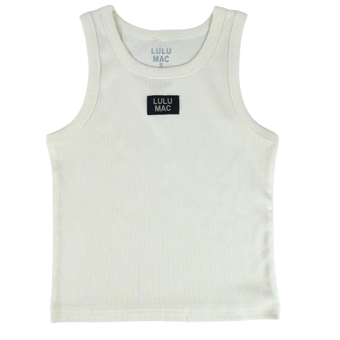 Lulu Mac white tank top