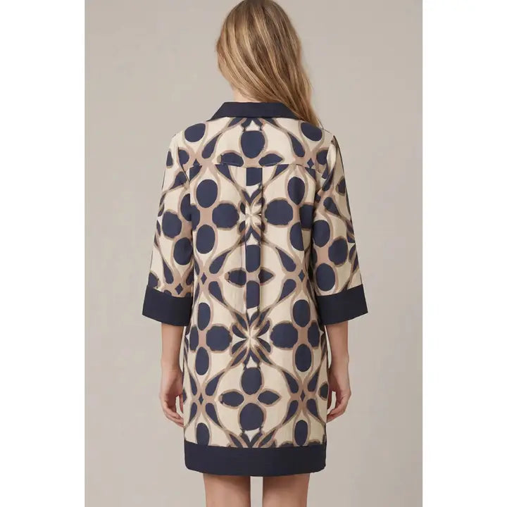 Printed Mini Dress