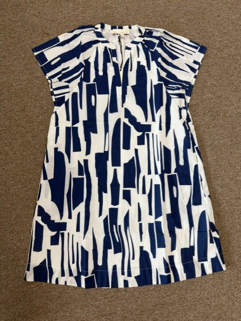 Pinch Print  Mini Tunic Dress