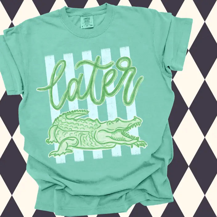 Mint Green Later Gator t-shirt