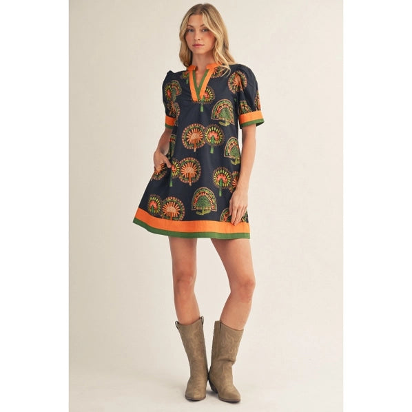 Boho Floral Shift Dress