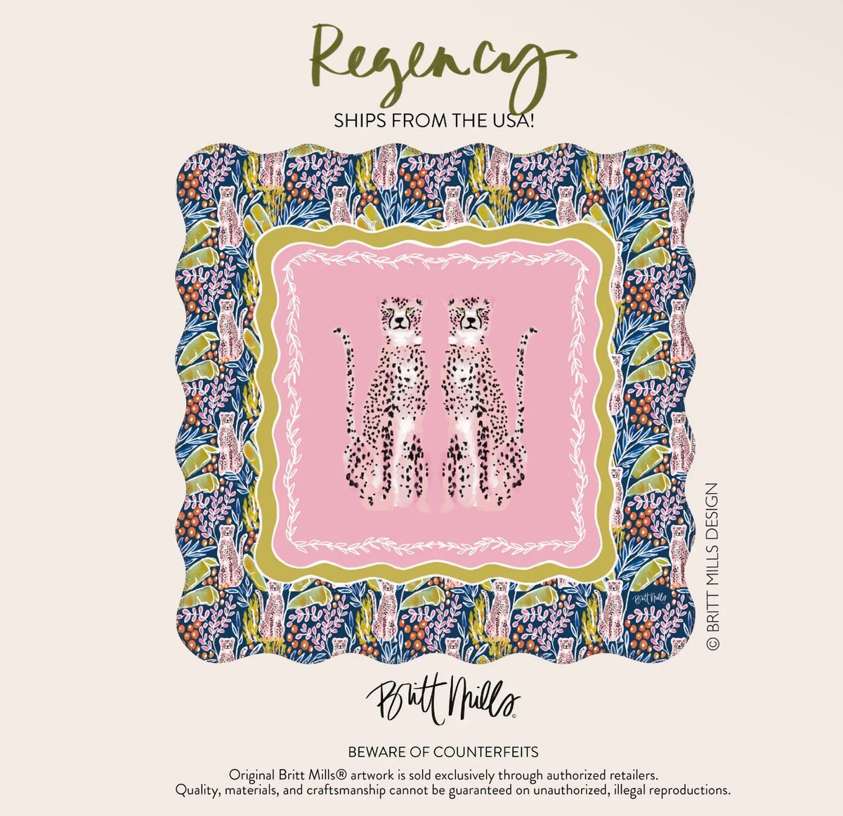 Regency mahjong mat by Britt Mills