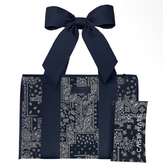 Case-mate Navy Bandana Bow Jelly Tote
