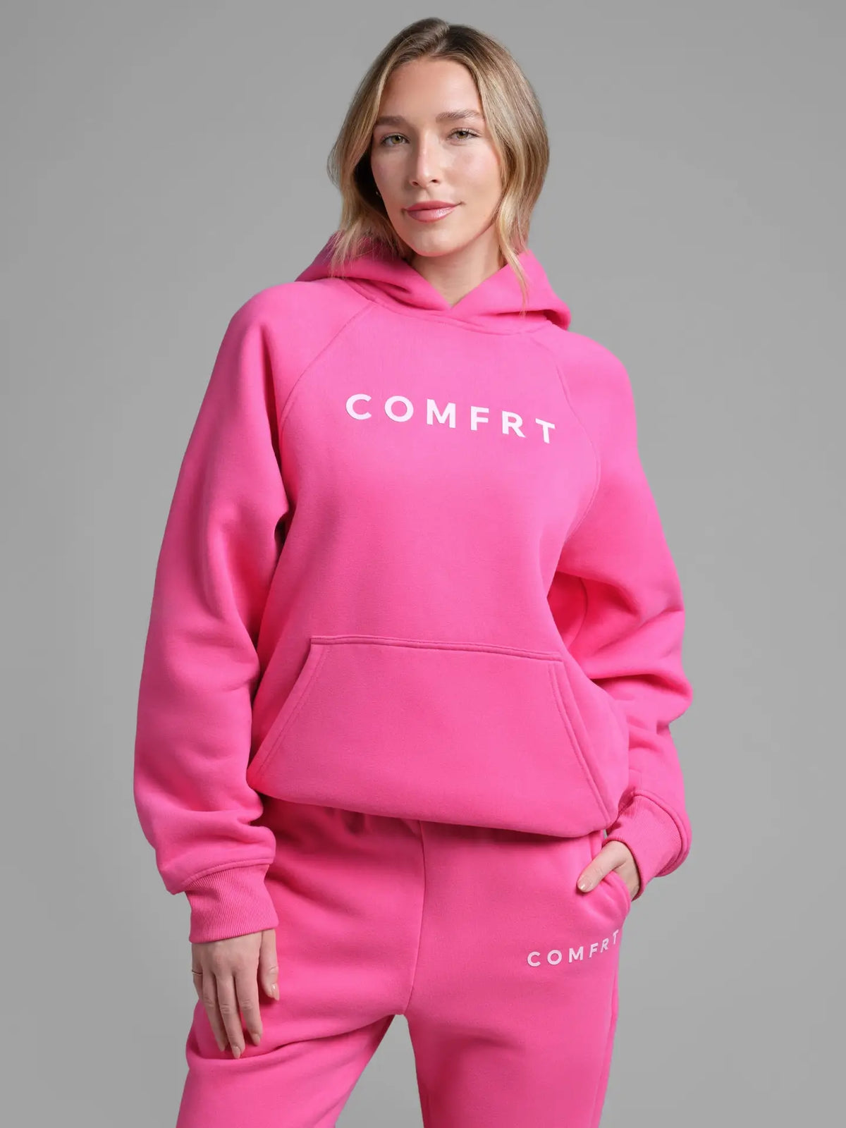 Comfrt Tranquil Hoodie Hot PInk
