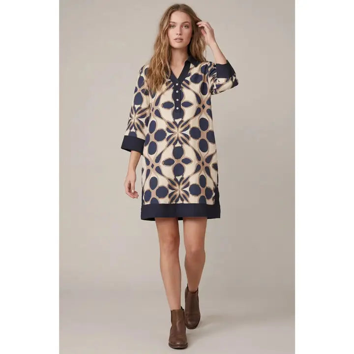 Printed Mini Dress