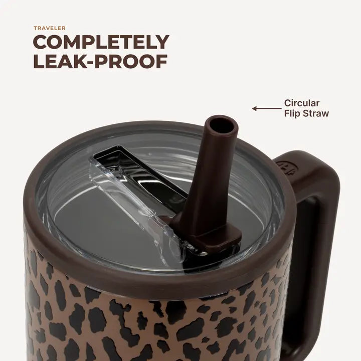 Hydrojug Traveler Brown Leopard 40 oz.