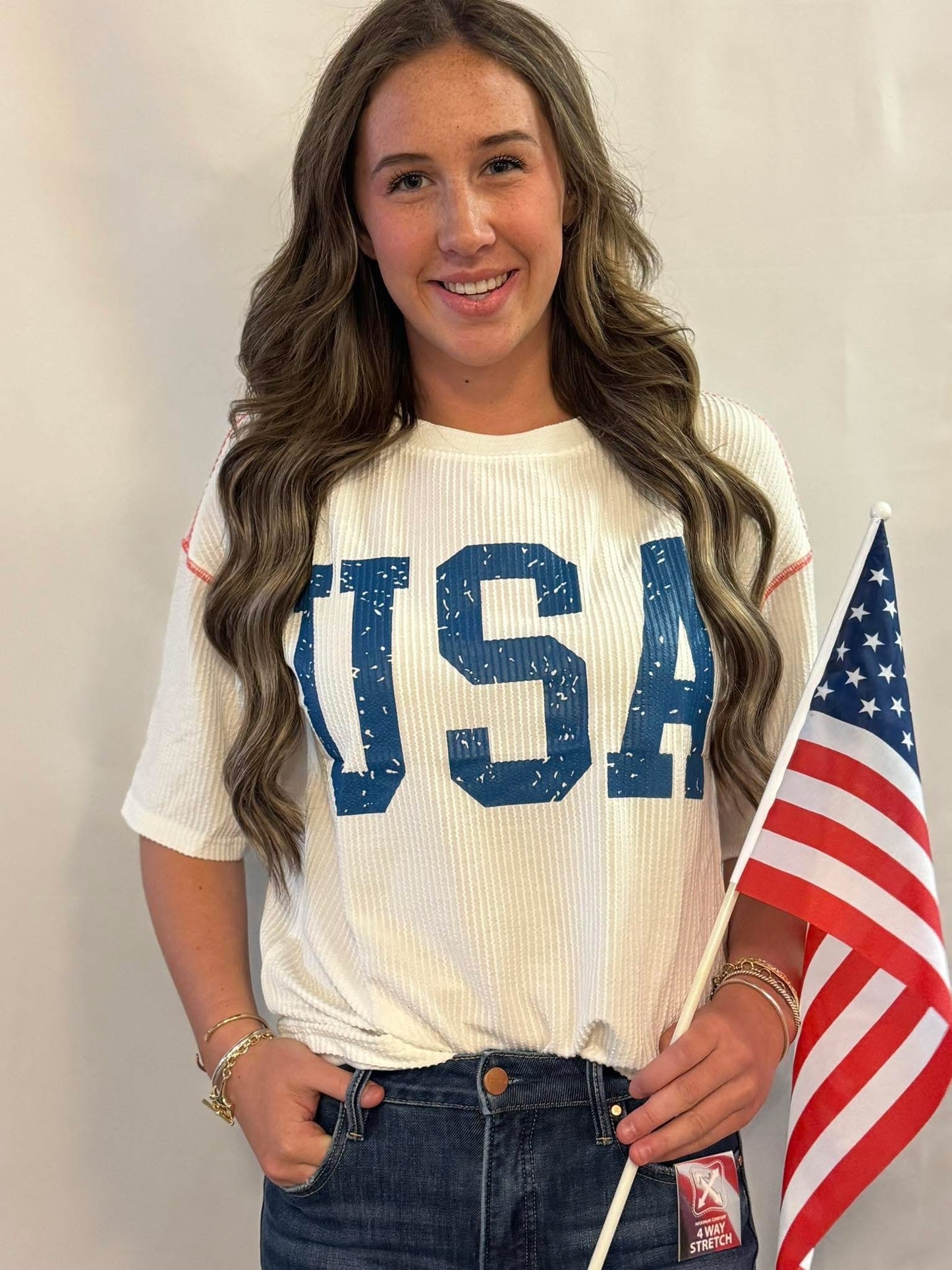 Party in the USA ribbed tee