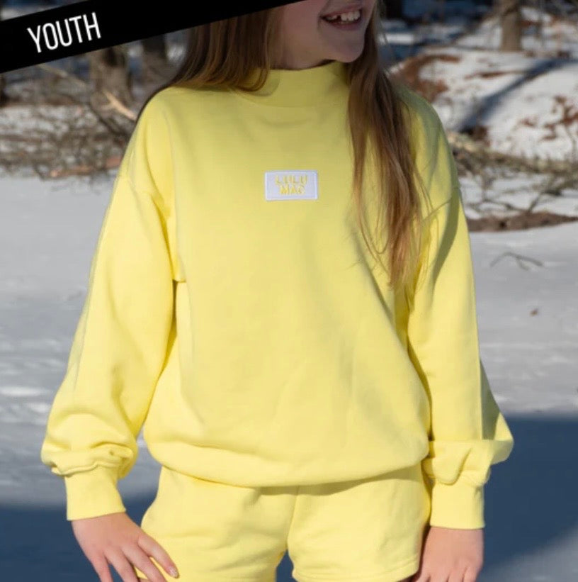 Lulu Mac youth Yellow mock neck