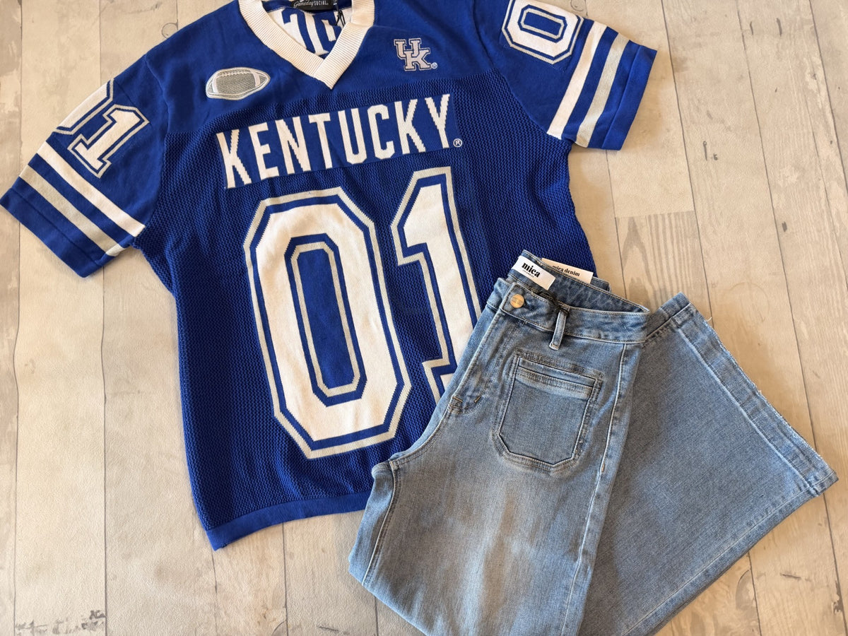 UK Sideline Royal Blue Sweater