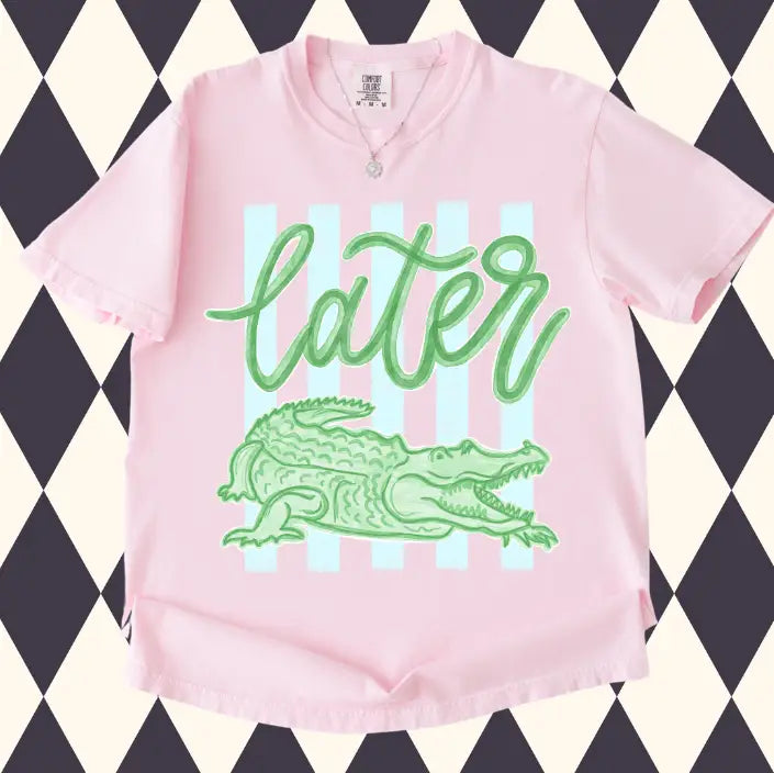 Light Pink Later Gator t-shirt