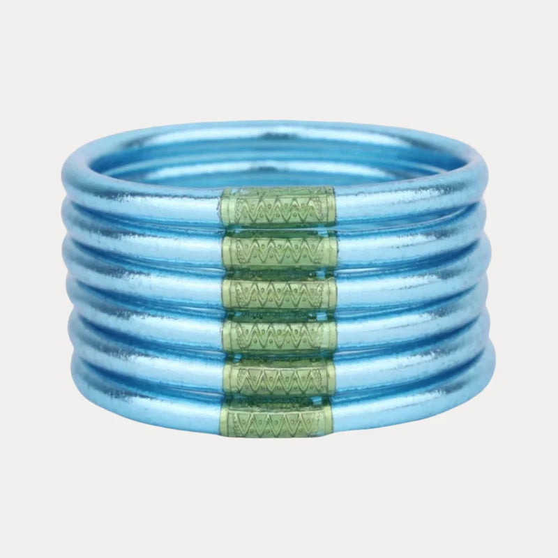 BuDhaGirl Azure Bangles Set of 6