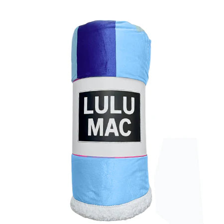 Lulu Mac blue sherpa  blanket